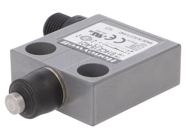 Eindschakelaar; pin Ø07mm; SPDT; 3A; max.250VAC; connector M12 Eindschakelaar; pin Ø07mm; SPDT; 3A; max.250VAC; connector M12